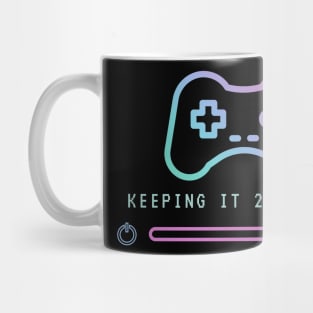 Keeping it 2D for Life - Retro Video Games Player Mug